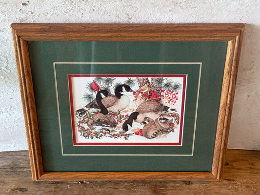 Christmas Geese Print