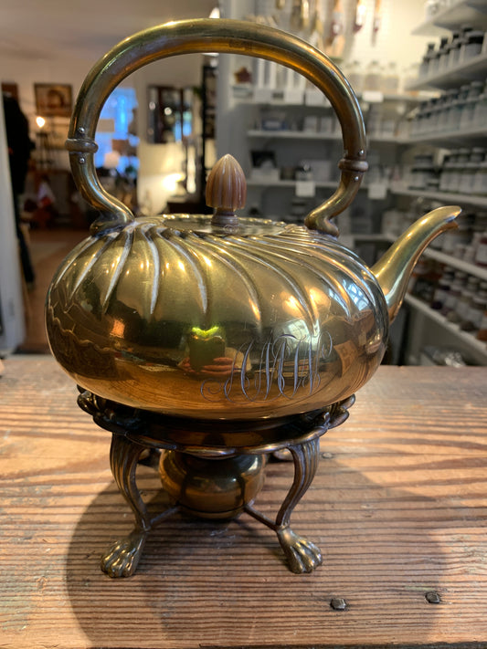 Brass Teapot and Stand