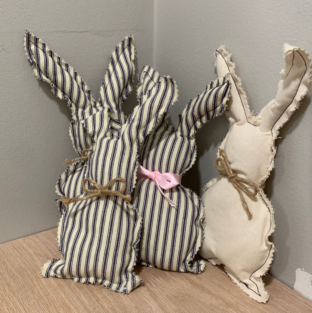 Handmade Fabric Bunnies