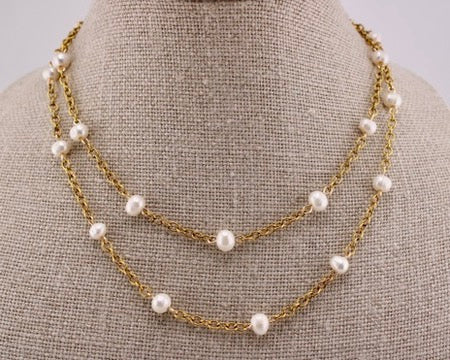 Long Pearl Necklace