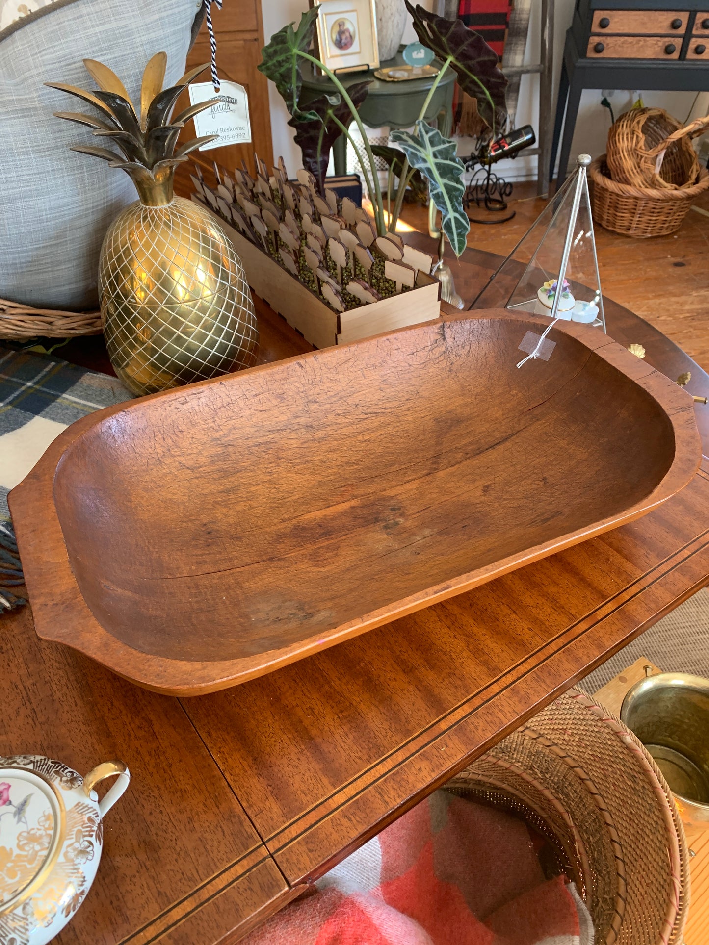 Antique Dough Bowl