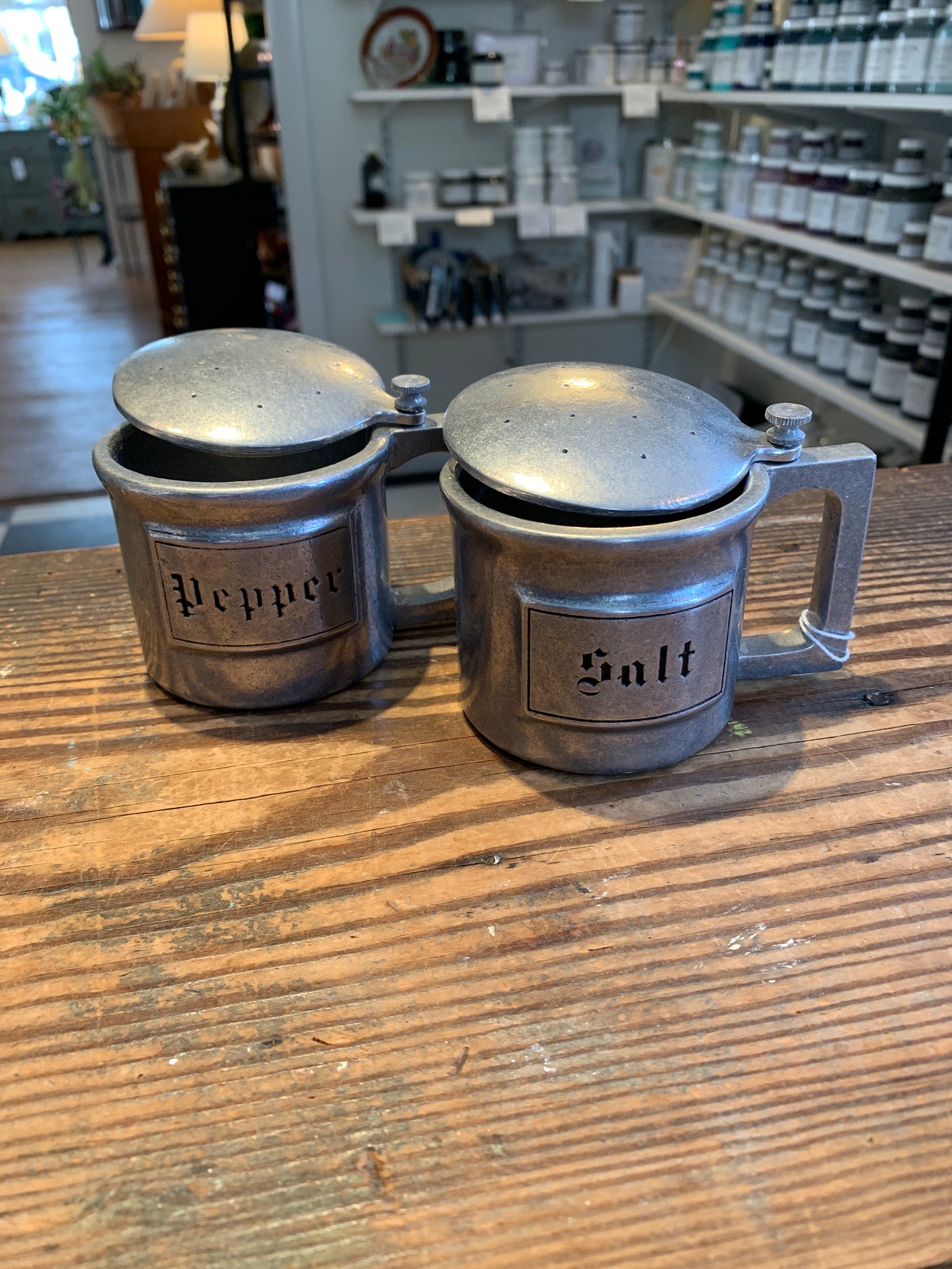 Pewter S + P Shakers