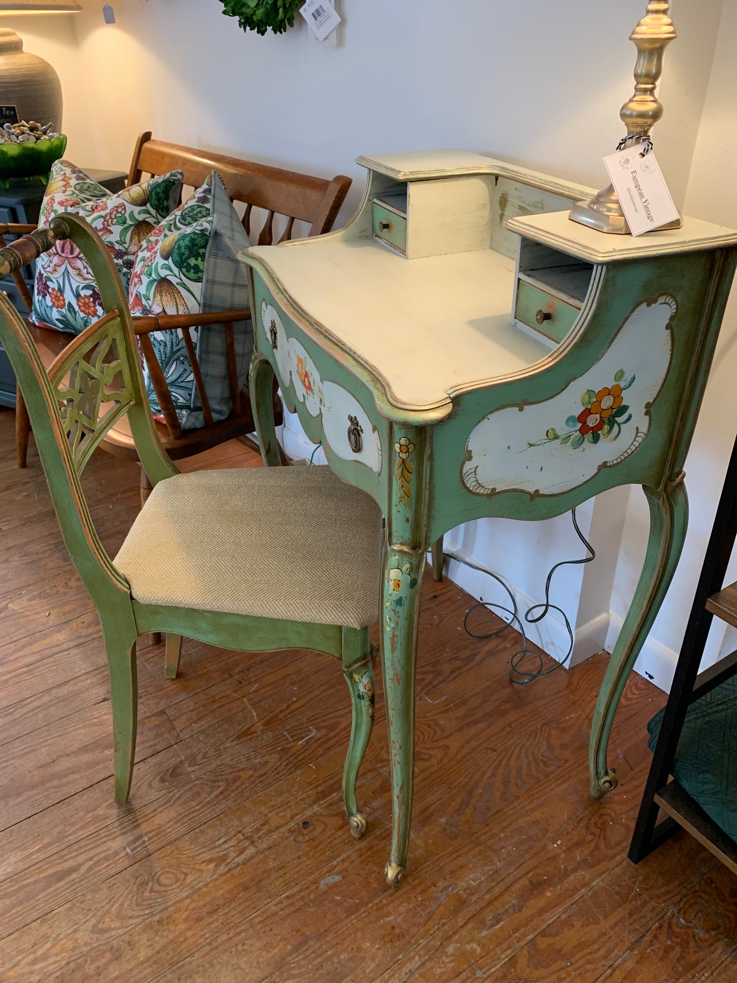 Antique Writing Desk and Chair