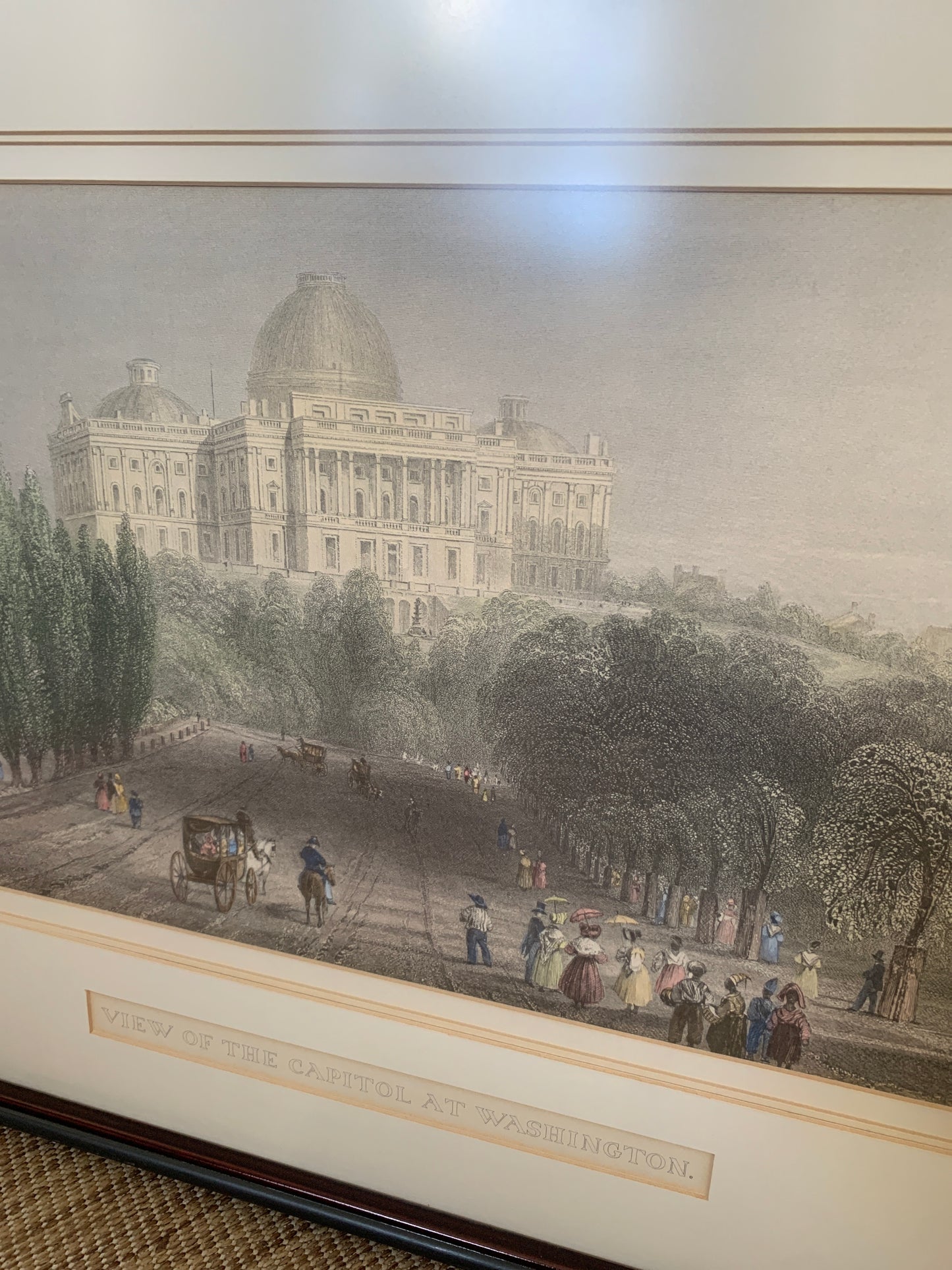 View of the Capitol at Washington Print