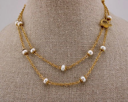 Pearl and Gold Necklace