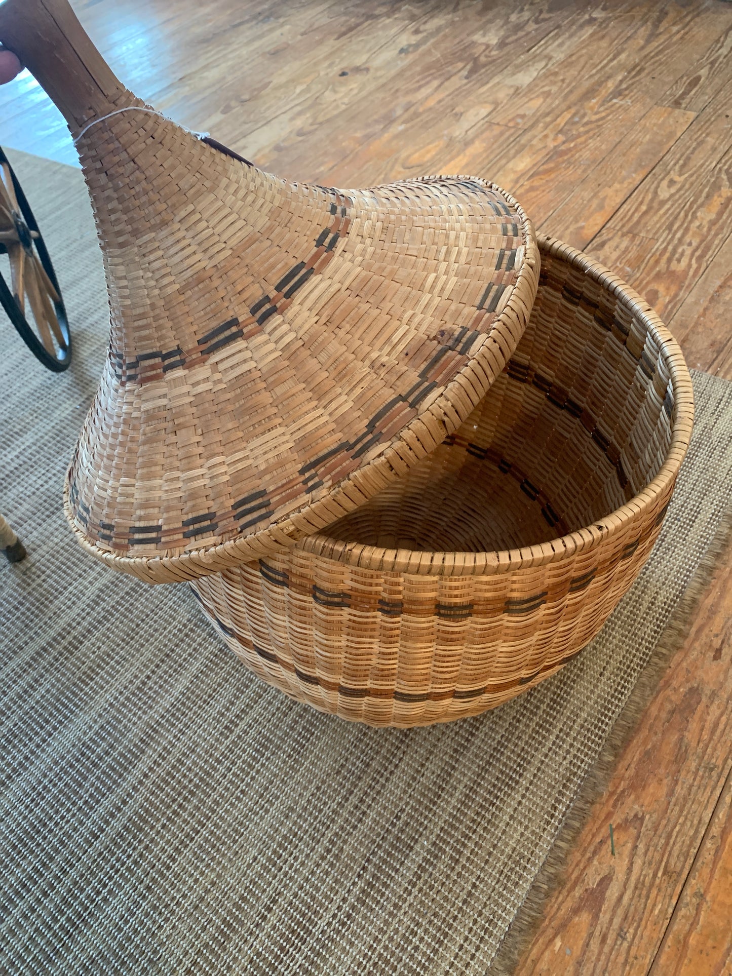 Handwoven Lidded Basket