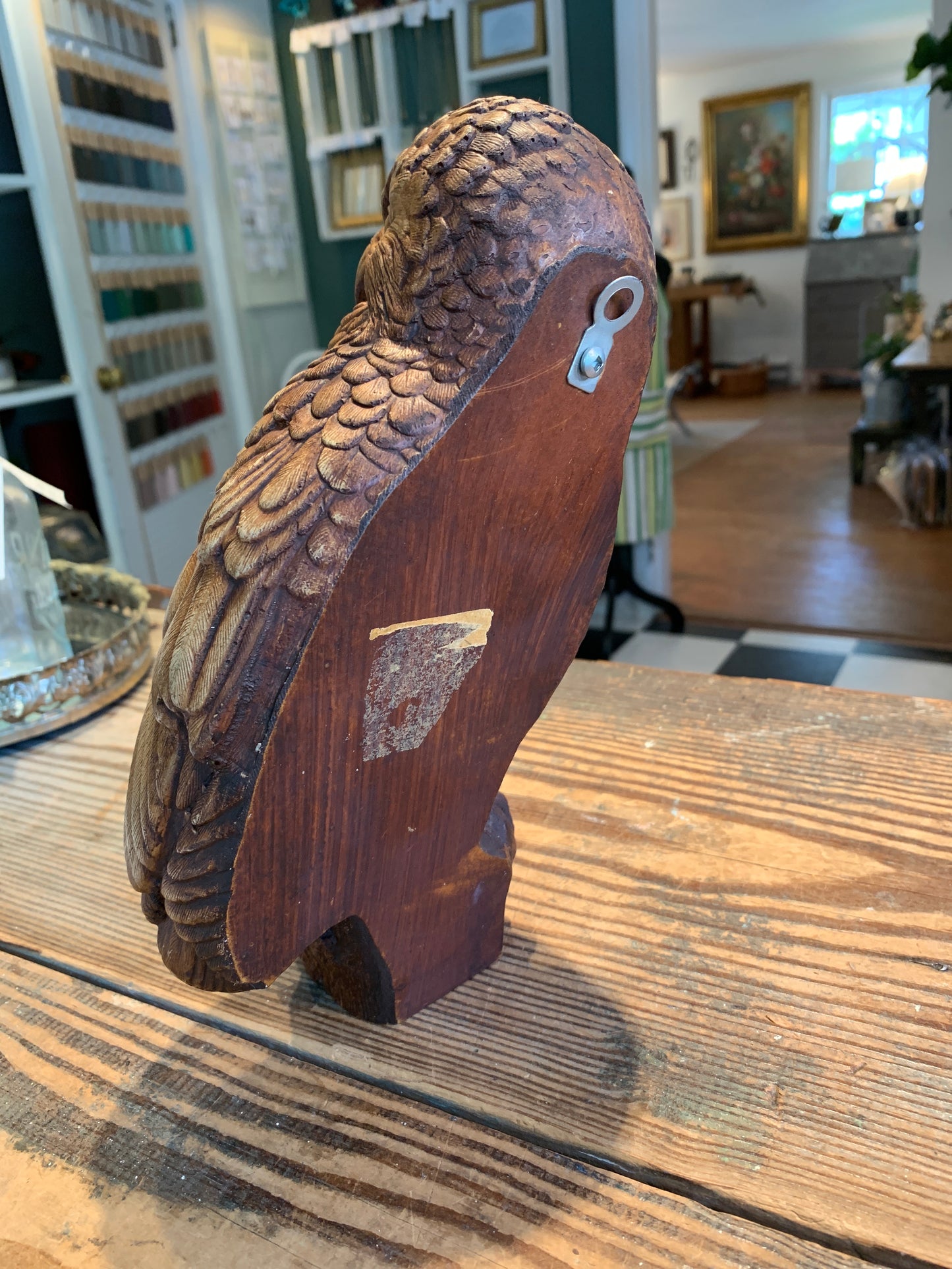 Wooden Owl Wall Hanging