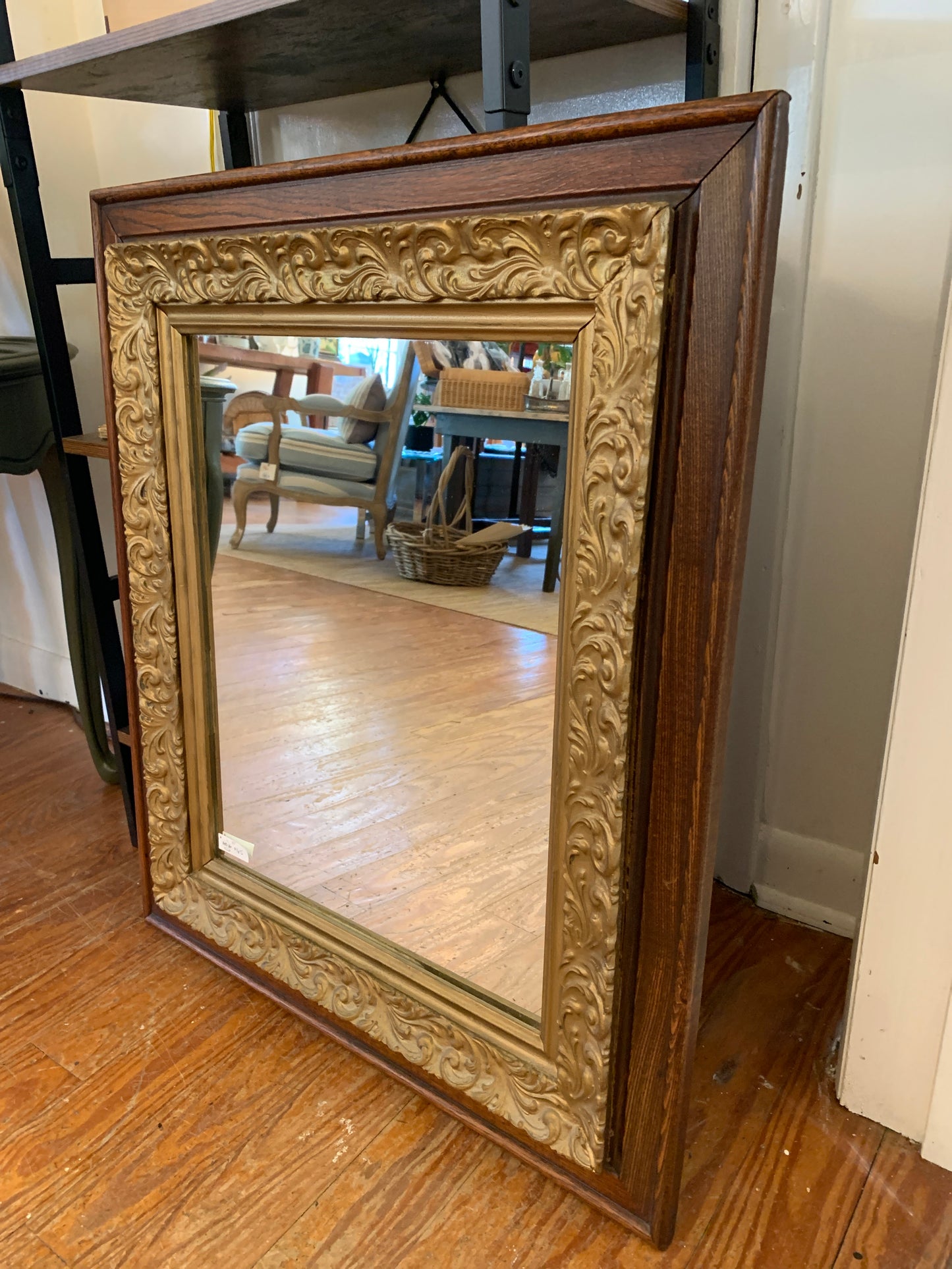 Oak Framed Mirror