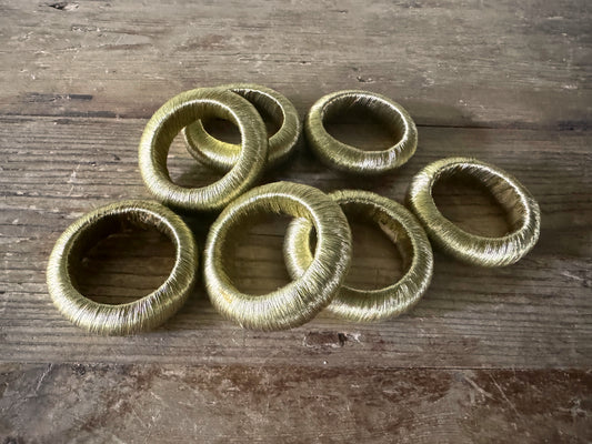 7 Gold Napkin Rings