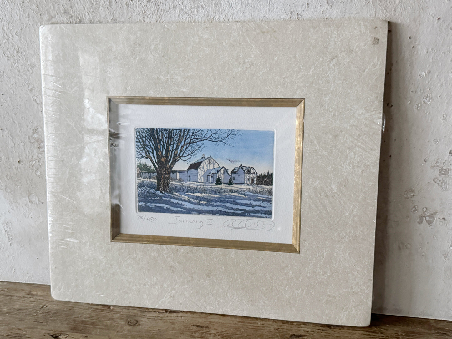 "January" Matted Print