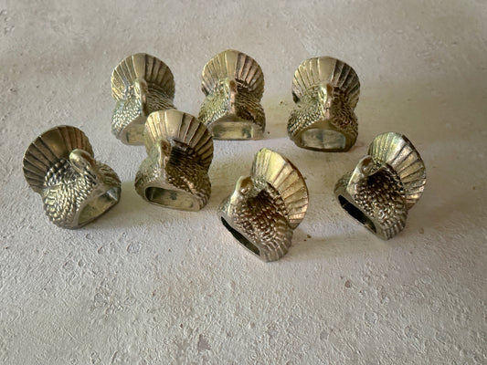 7 Turkey Napkin Rings