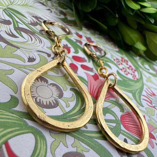 Gold Teardrop Earrings