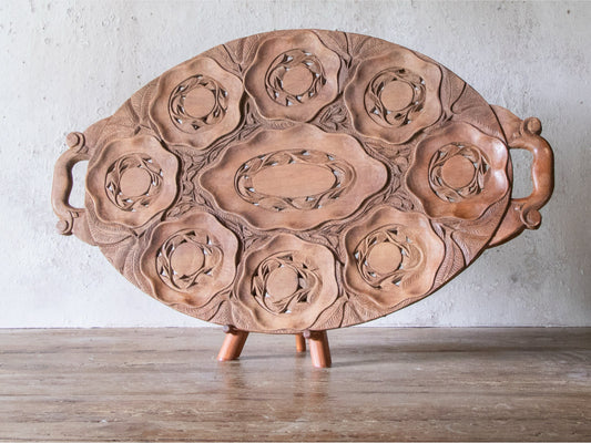 Carved Wood Tray