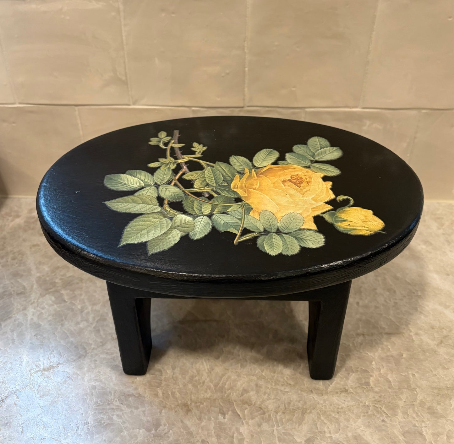 Floral Stool