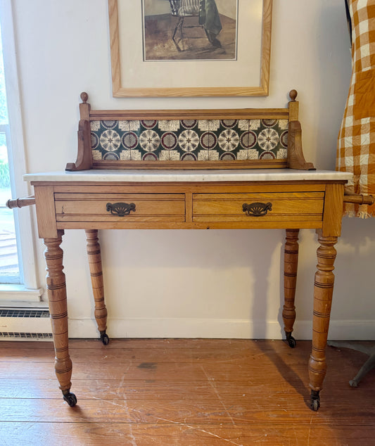 Washstand with Marble Top