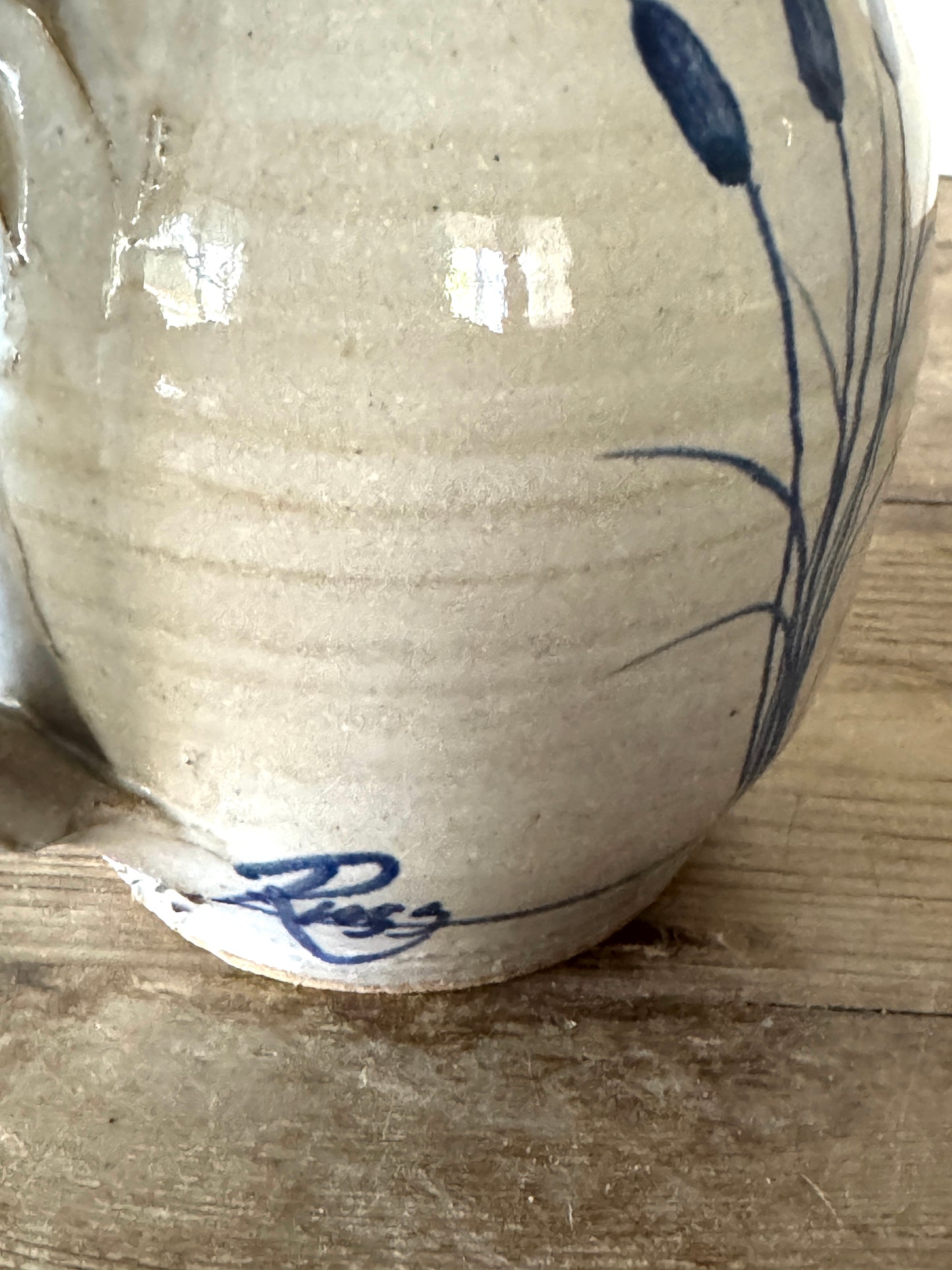 Pottery Pitcher, Signed