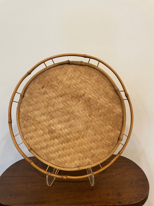 Round Bamboo Tray