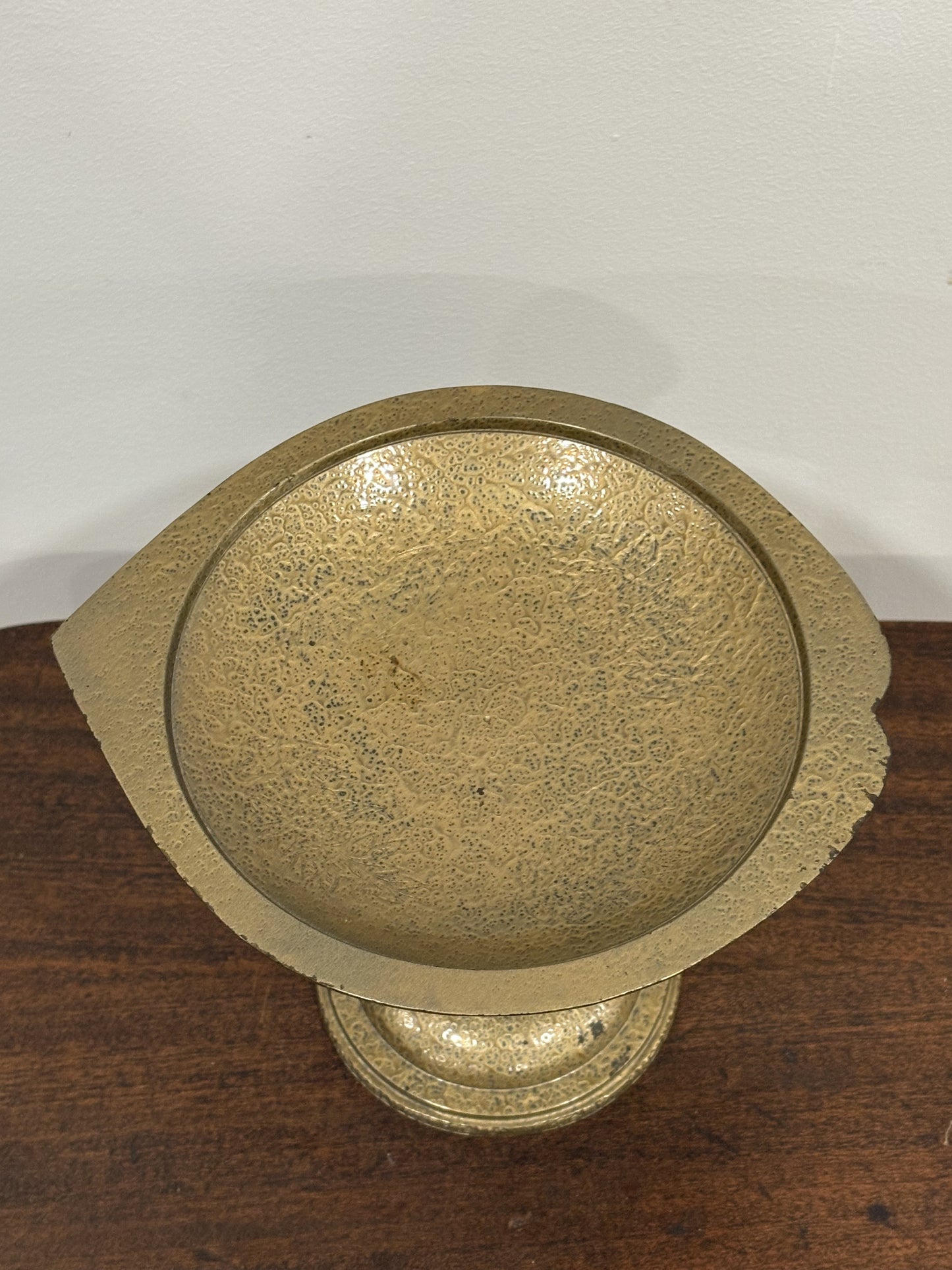 Metal Dish w/Pedestal