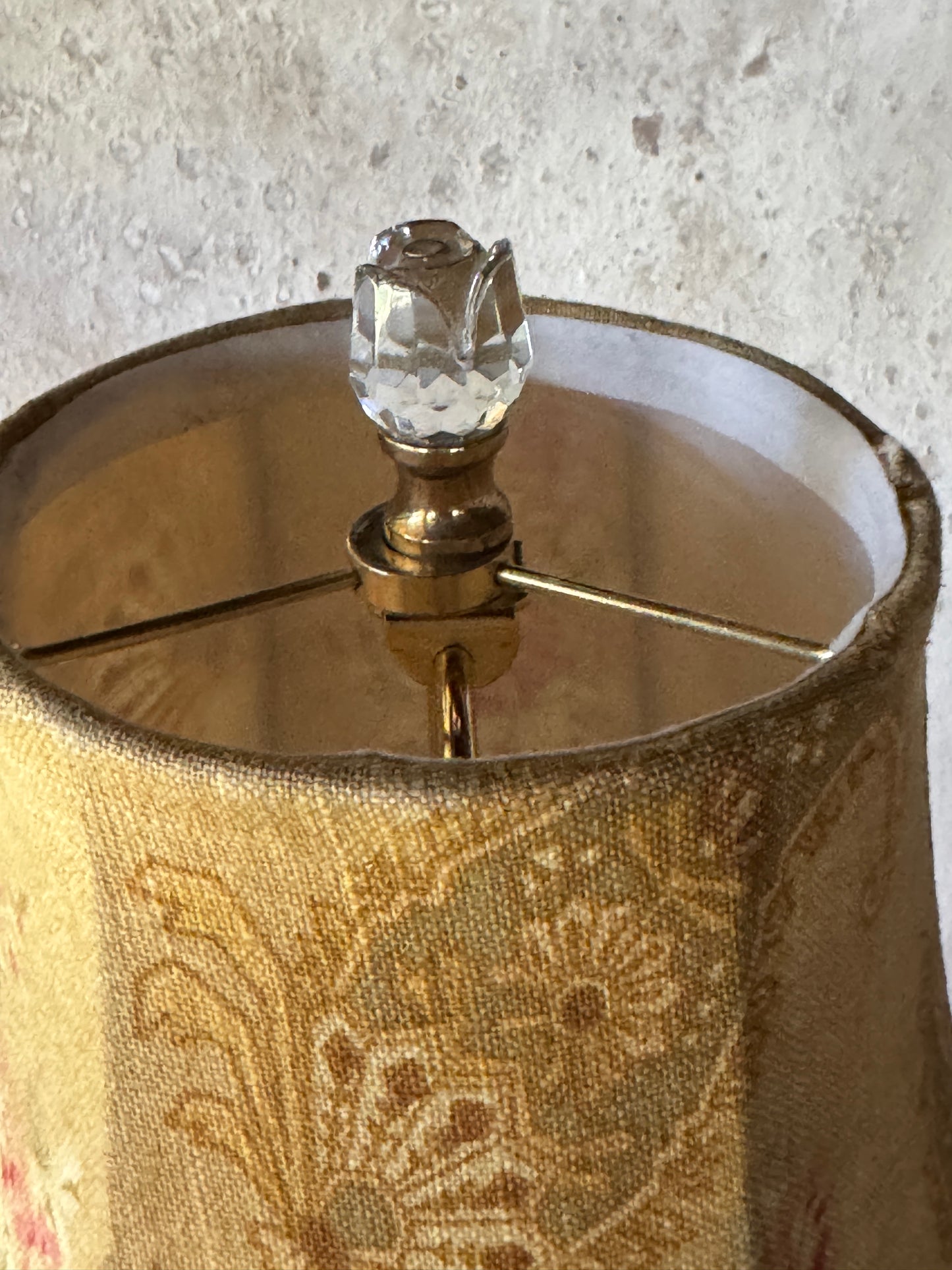 Glass and Brass Lamp