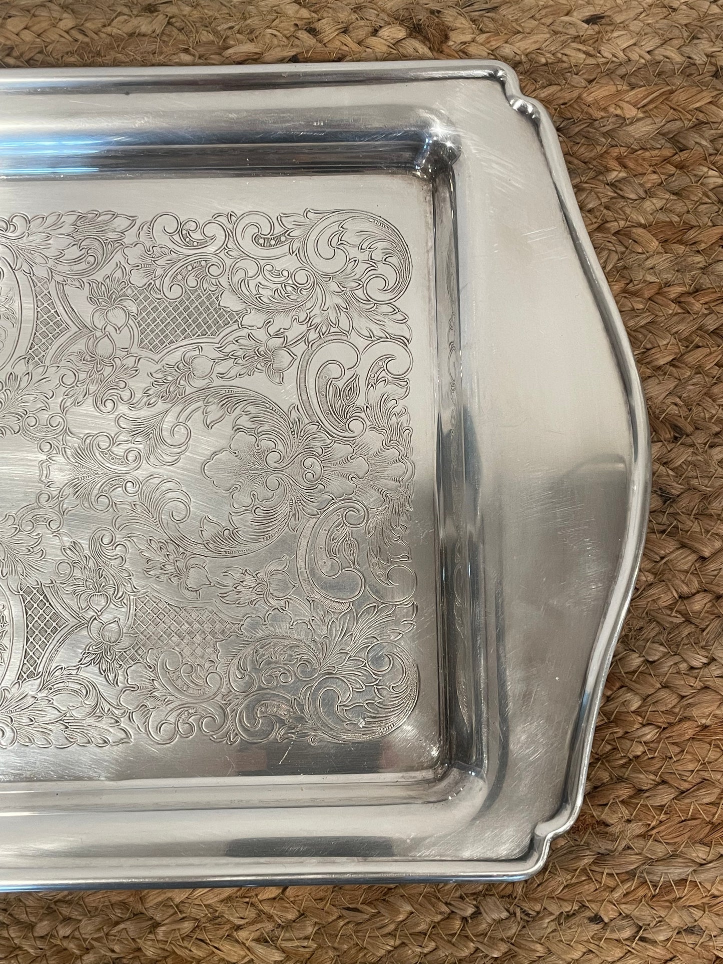 Footed Silver Tray