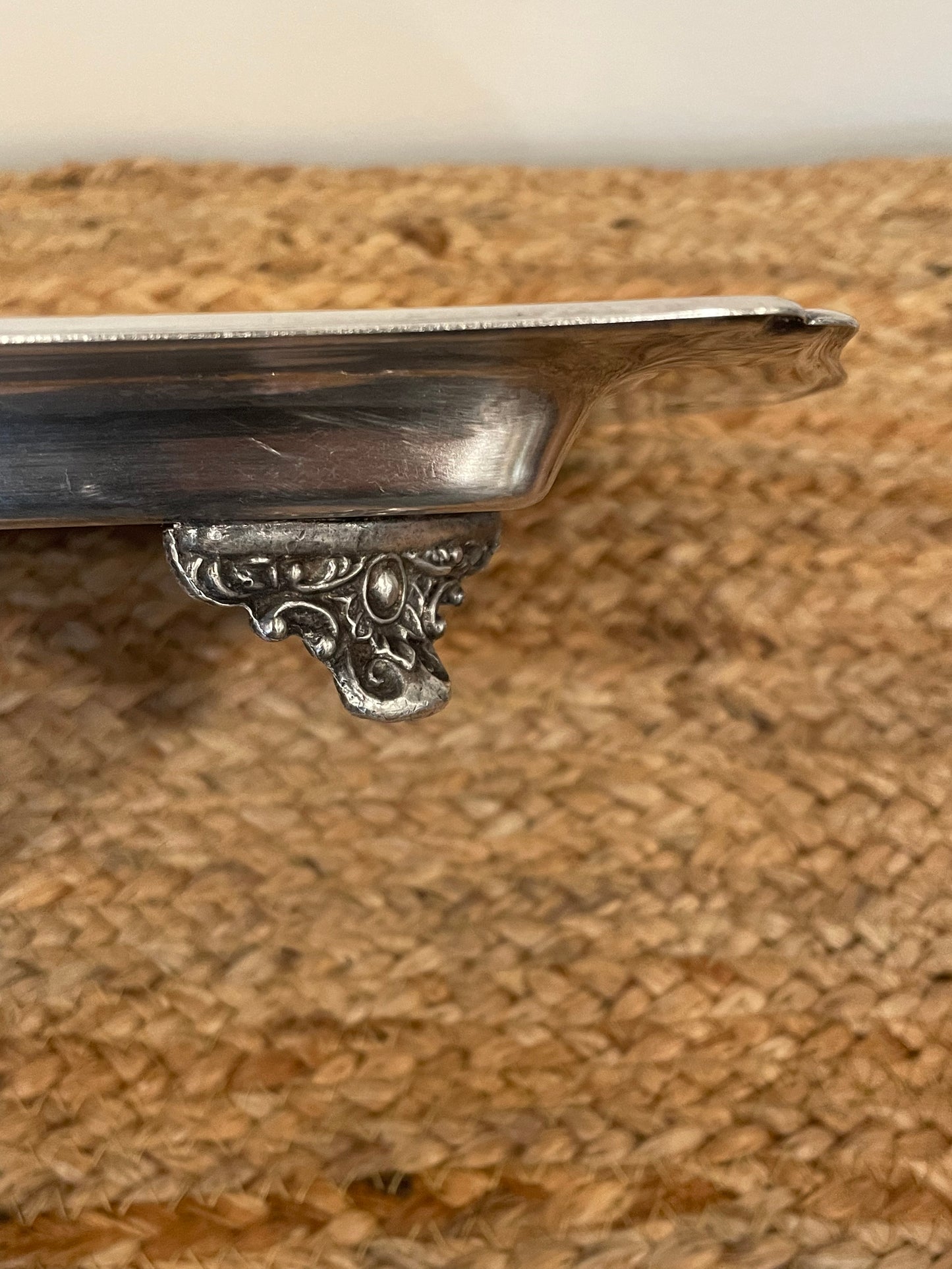 Footed Silver Tray