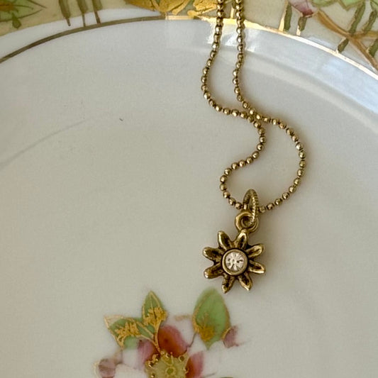 Gold Flower Necklace