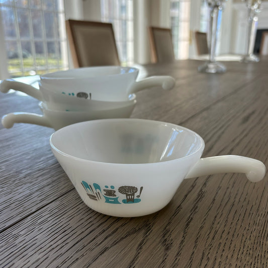 Milk Glass Soup Bowl