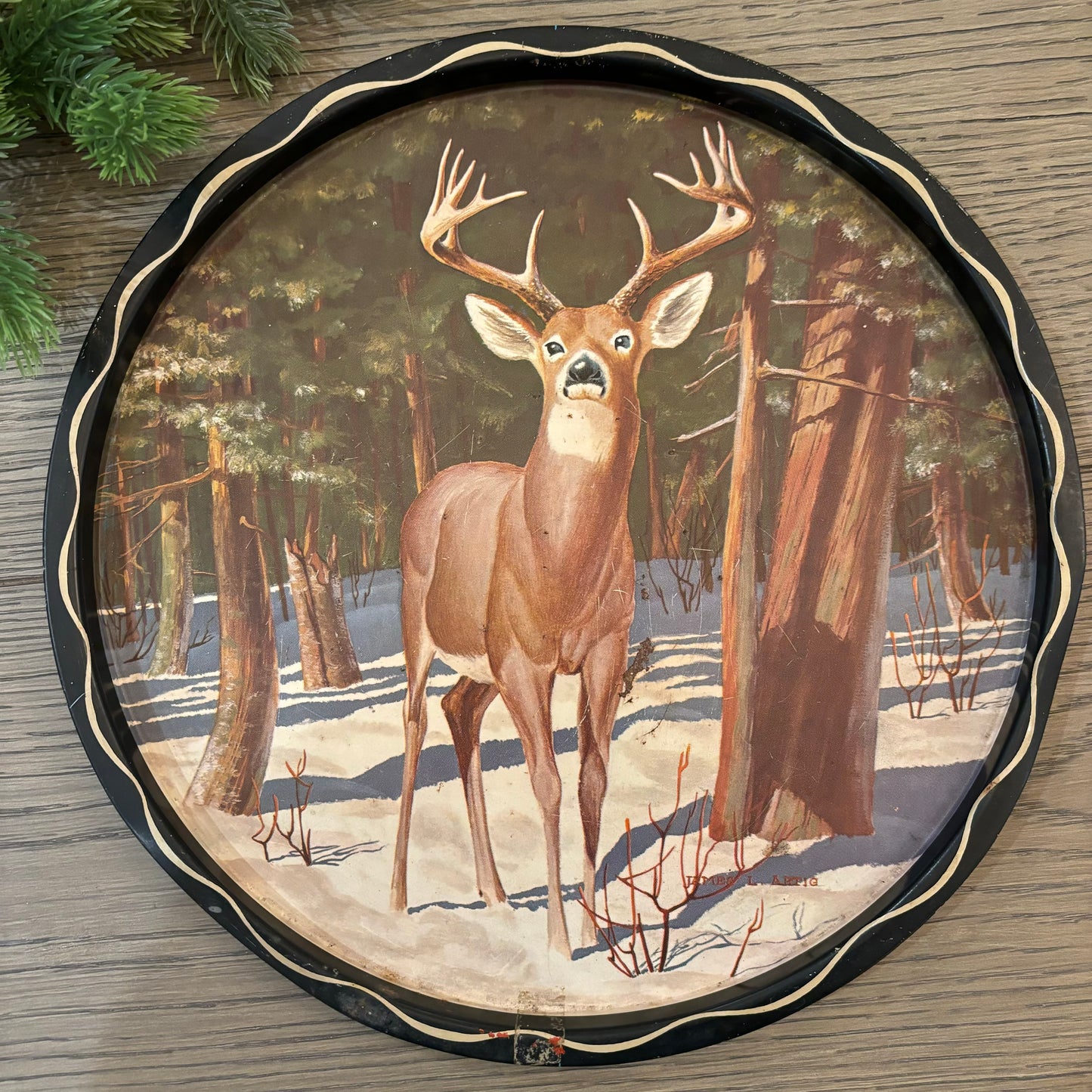 Deer Metal Tray