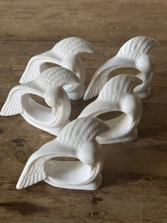 5 Bird Napkin Rings