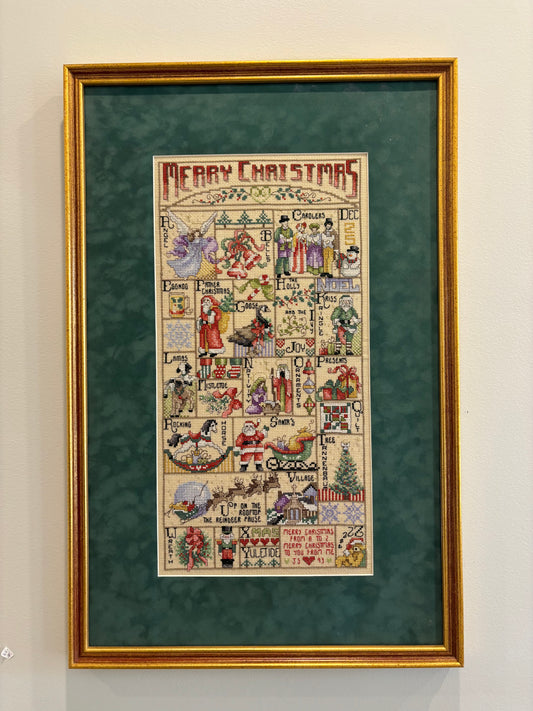 Merry Christmas ABC Cross Stitch