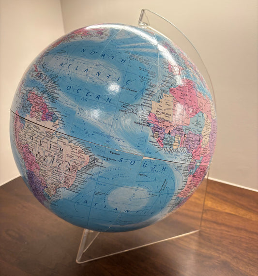 Globe On Acrylic Stand