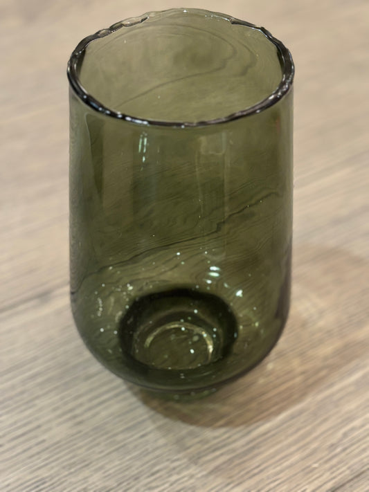 Green Glass Vase