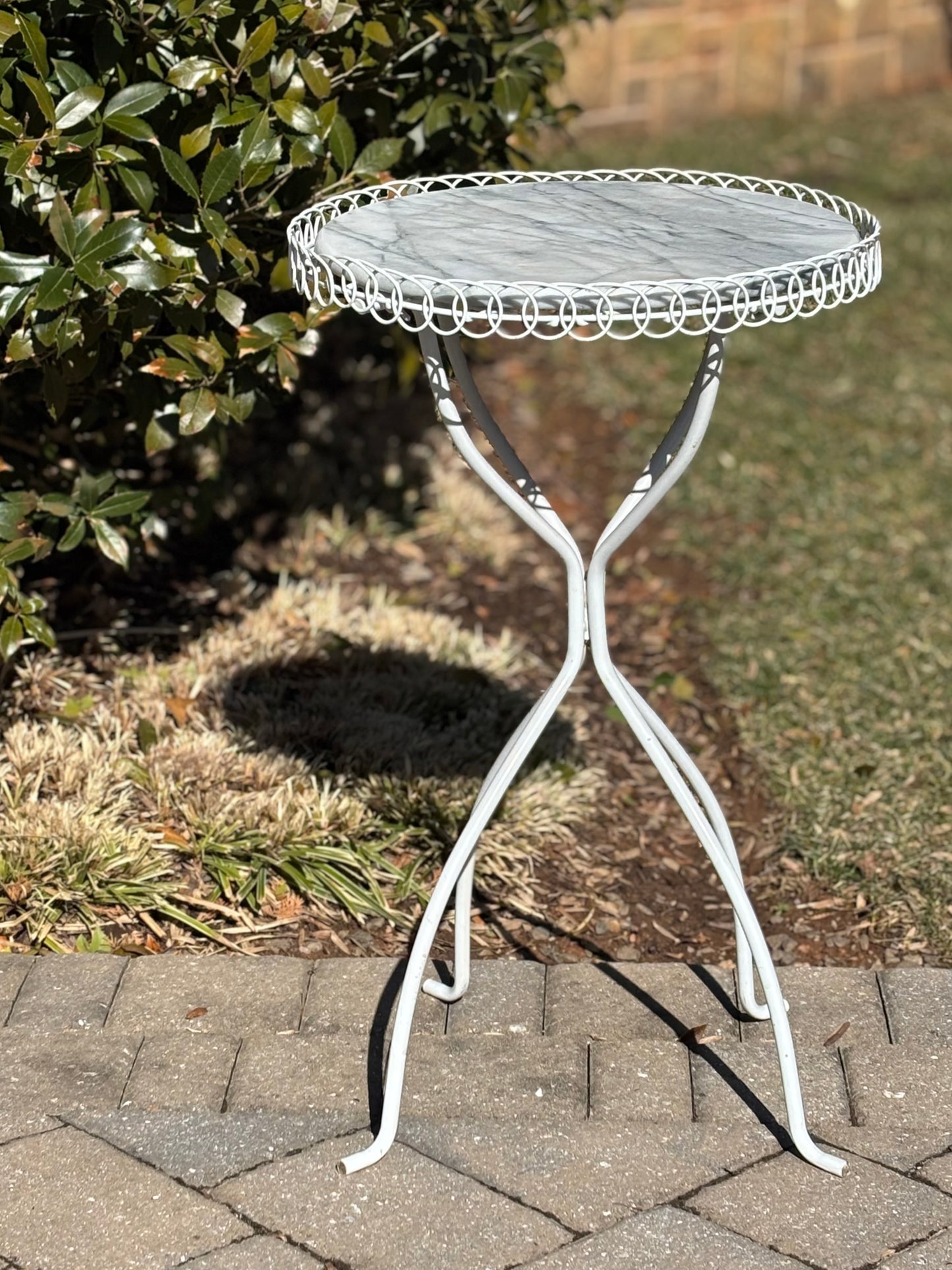 Marble Top Metal Table