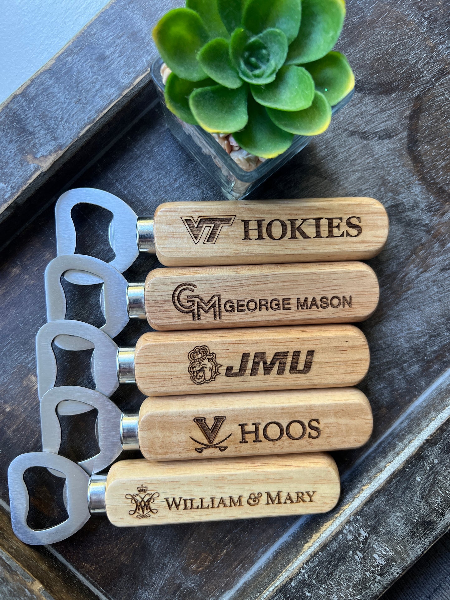 Engraved Wood Bottle Opener