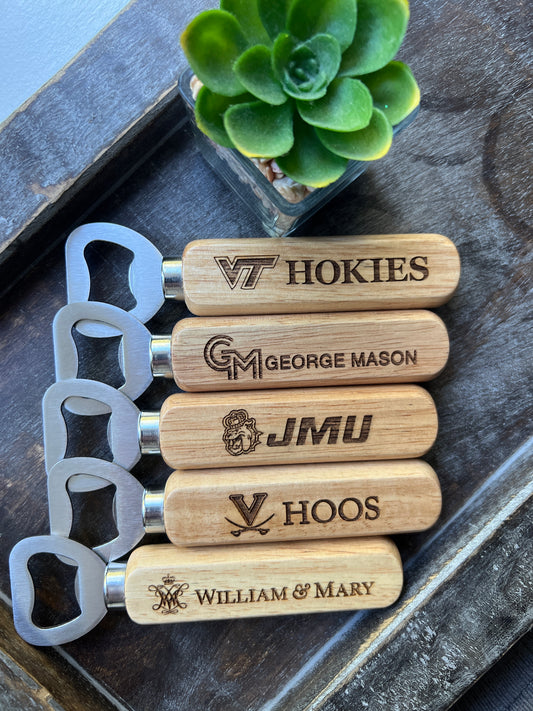 Engraved Wood Bottle Opener