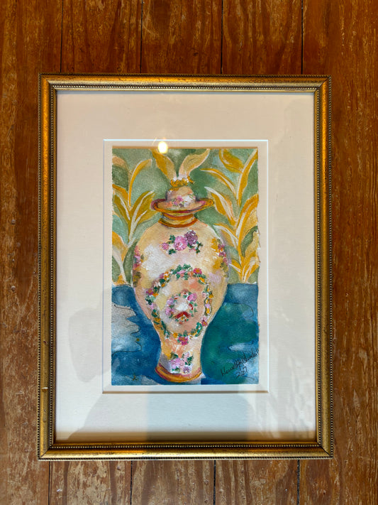 Original Watercolor: Urn