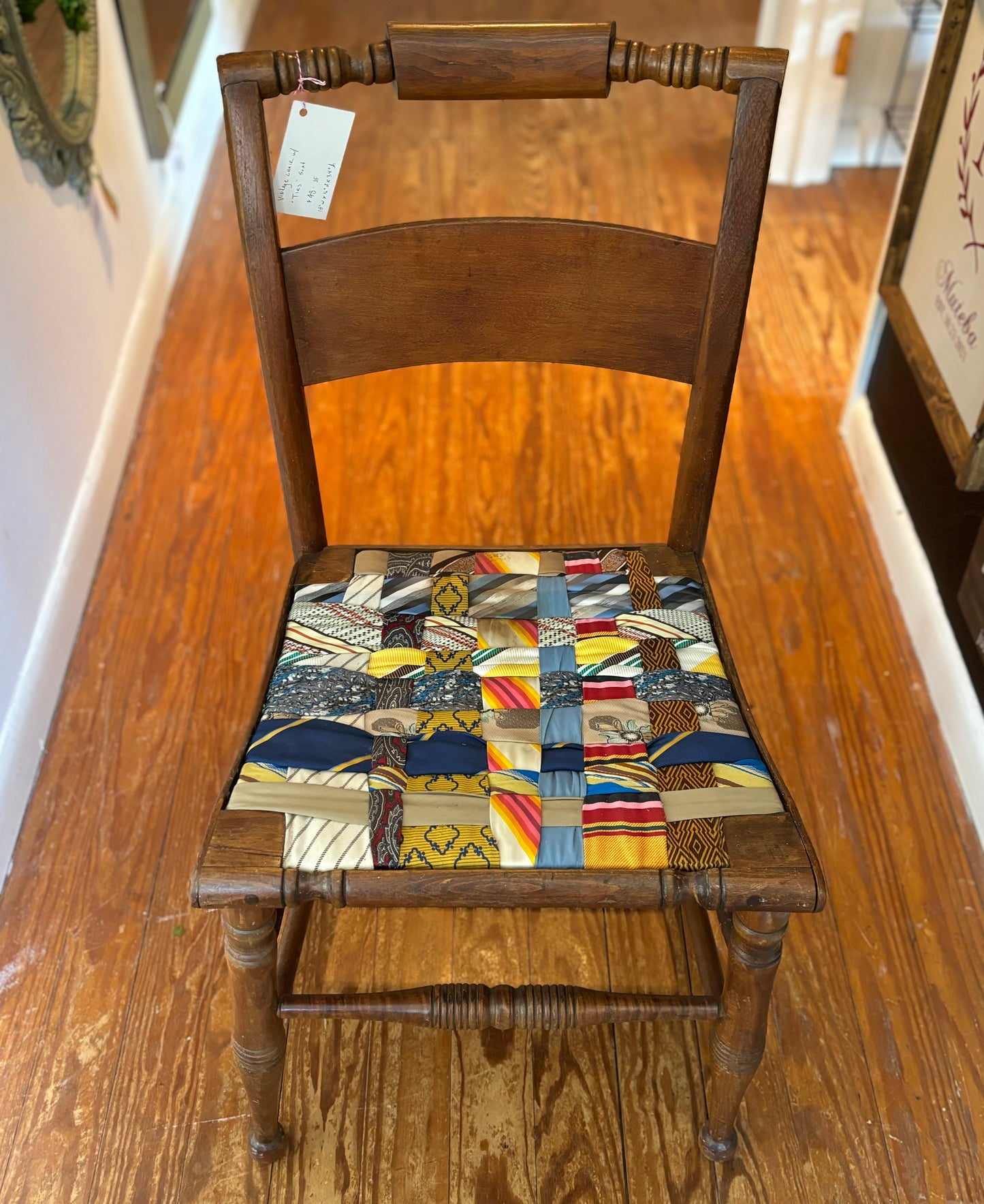 Vintage Chair With "Ties" Seat