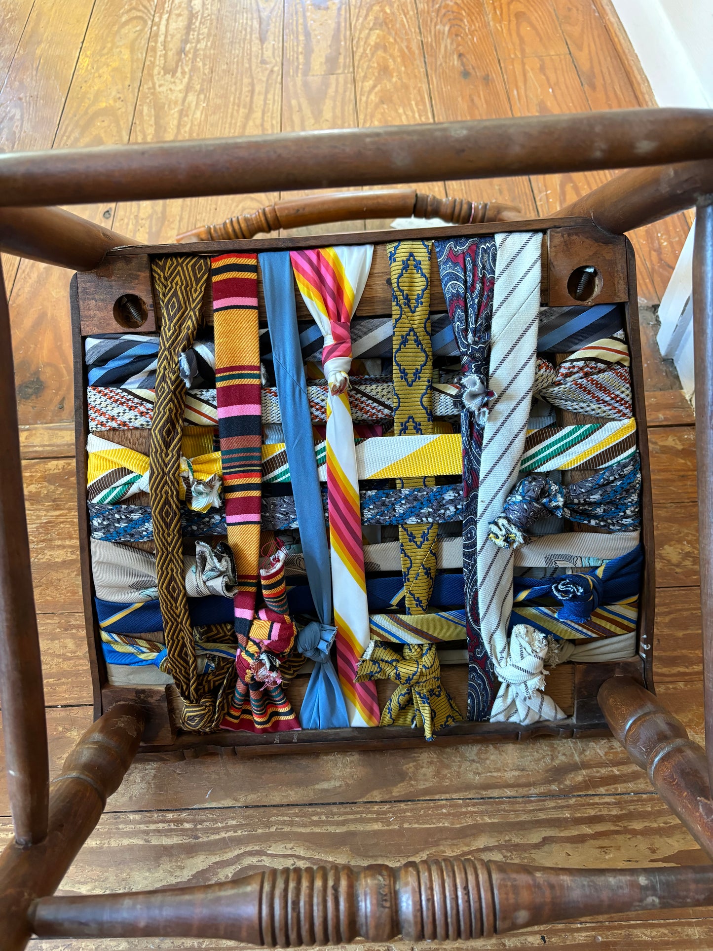 Vintage Chair With "Ties" Seat