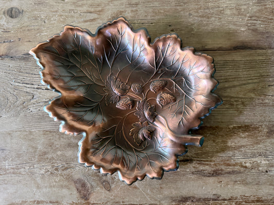 Copper Leaf Dish