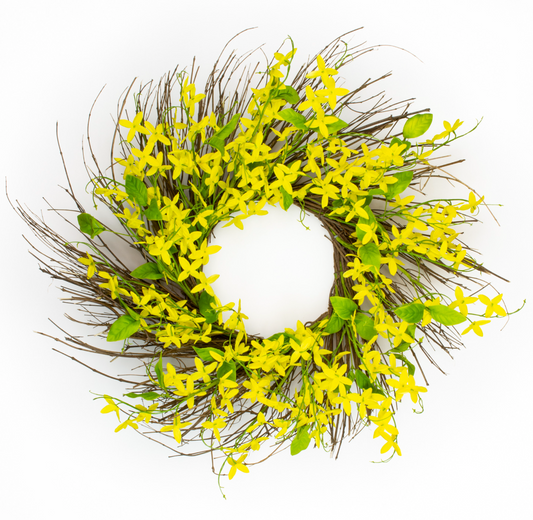 Forsythia Fields Wreath